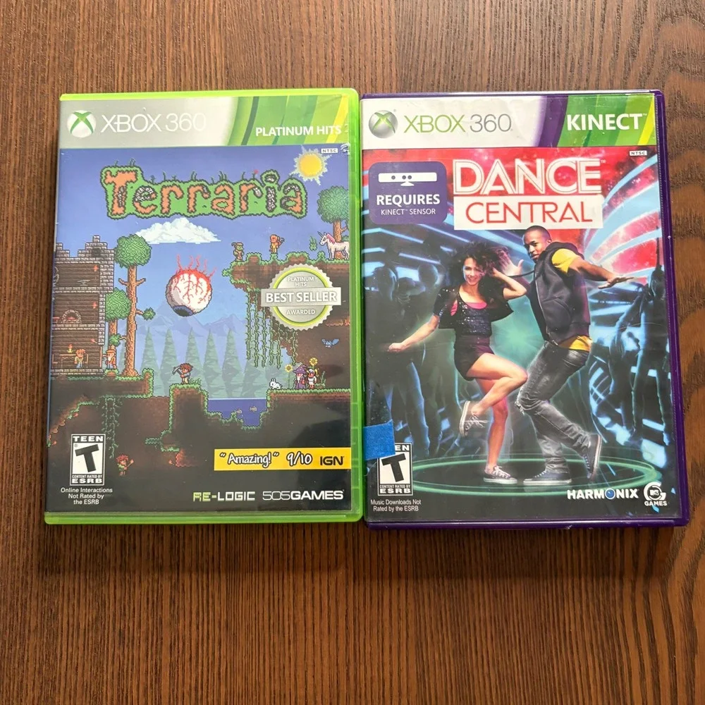 Xbox 360 Game Lot Sims 3 Destiny Terraria Scene It Dance Central Def Jam Rapstar